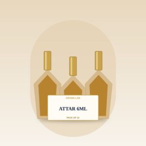 Attar Bottles 6ml with Glass Stick (Pack of 12) fragrance oil